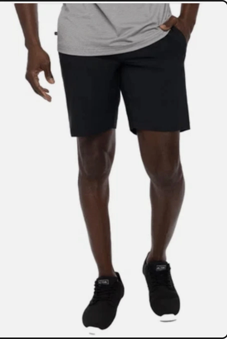 Travis Mathew Men's Golf Shorts Light Weight Stretch TECH BLACK ECO COLLECTION