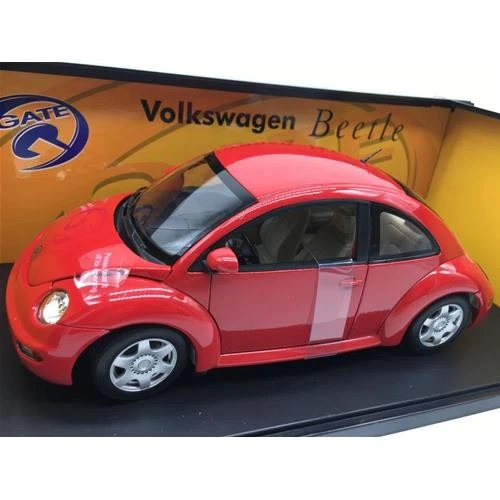 1:18 Autoart Volkswagen New Beetle Coupe 1998 Rosso Gate Series GA01037 Modellin - Photo 2/2