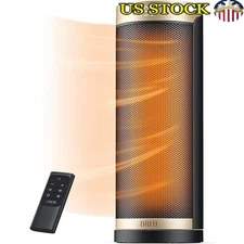 ETL Certified 1500W Quiet Ceramic Heater Oscillating Remote Control Indoor Use