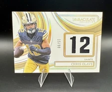 2024 Panini Immaculate Chris Olave #INM-COE Jersey /88  Saints NFL Numbers