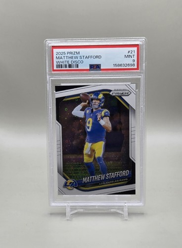2025 Panini Prizm - Matthew Stafford #21 White Disco Prizm - PSA 9 MINT!