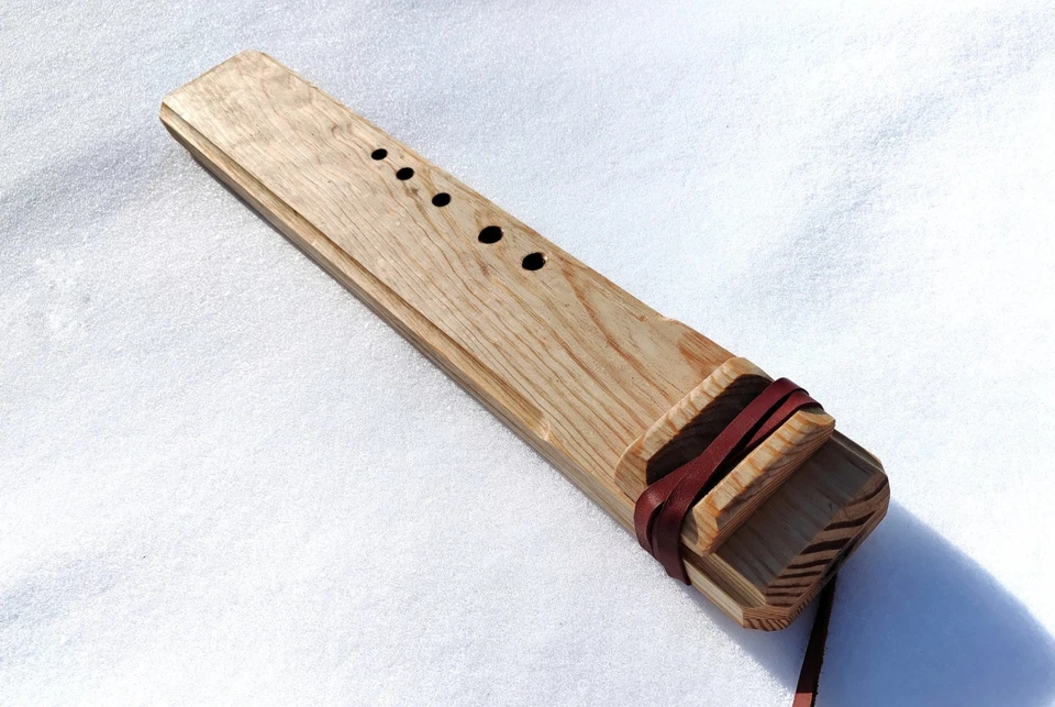 Drone "Doble" Flauta Nativa Americana - Hecho a Mano - Sonido muy profundo Sonido Sanación Foto 4 de 4