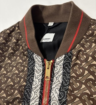 BURBERRY Windbreaker TB Pattern 54EU 44US Brown | eBay