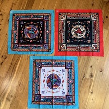 3 Wamcraft Vintage Southwestern Print Aztec Bandanas RN14193 Made USA Native