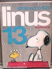 LINUS Almanacco 1981 Supplemento 13 Milano Libri 1980 Fumetti Narrativa Ragazzi