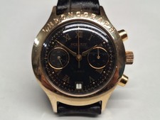 Poljot 3133 Vintage orologio chrono uomo carica manuale 38 mm nero russo URSS