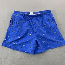 Columbia PFG Shorts Mens XL Blue Boat Print Swim Trunks Lined Quick Dry Pockets