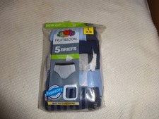 NWT PACK OF 5 FRUIT OF THE LOOM BOYS BRIEFS UNDERWEAR SIZE L 14-16