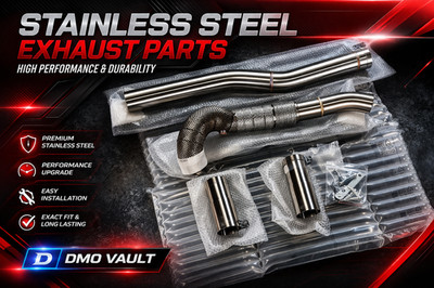 Audi S3 2015-2019 2.0T Exhaust Straight Header Downpipe with Heat Shield