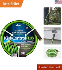 Apex Kink Control Plus 5/8 in. x 50 ft Garden Hose - USA Made, Lifetime