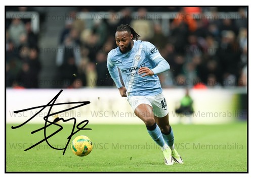 10954. Antoine Semenyo Signed Pictures (A4 Prints) Man City Bournemouth etc