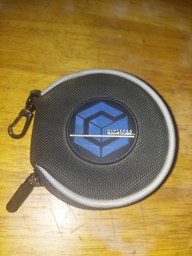Official Nintendo Gamecube Black 12-Game Disc Holder Travel Carrying Case Pouch