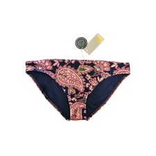 Boden bikini bottoms nwt paisley terrace blue pink floral 12 large swim classic