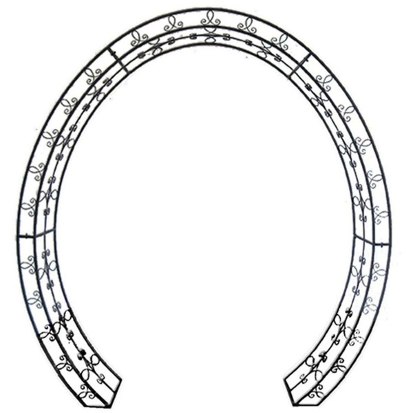 Rosenbogen Milan Oval Gartenbogen Metall Rankhilfe Rosenhilfe-image