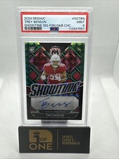 2024 Mosaic - Showtime Sig # 22/25 - PSA 9 - Trey Benson RC - Cardinals