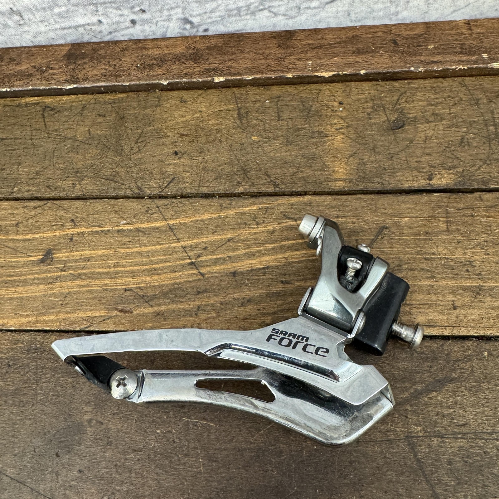 SRAM Force Front Derailleur Braze-On Double Bottom Pull Road Bike Silver