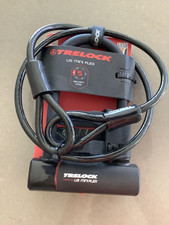 Trelock U5 Mini 180mm Lock and Flex Cable Sold Secure Gold Bike D-Lock