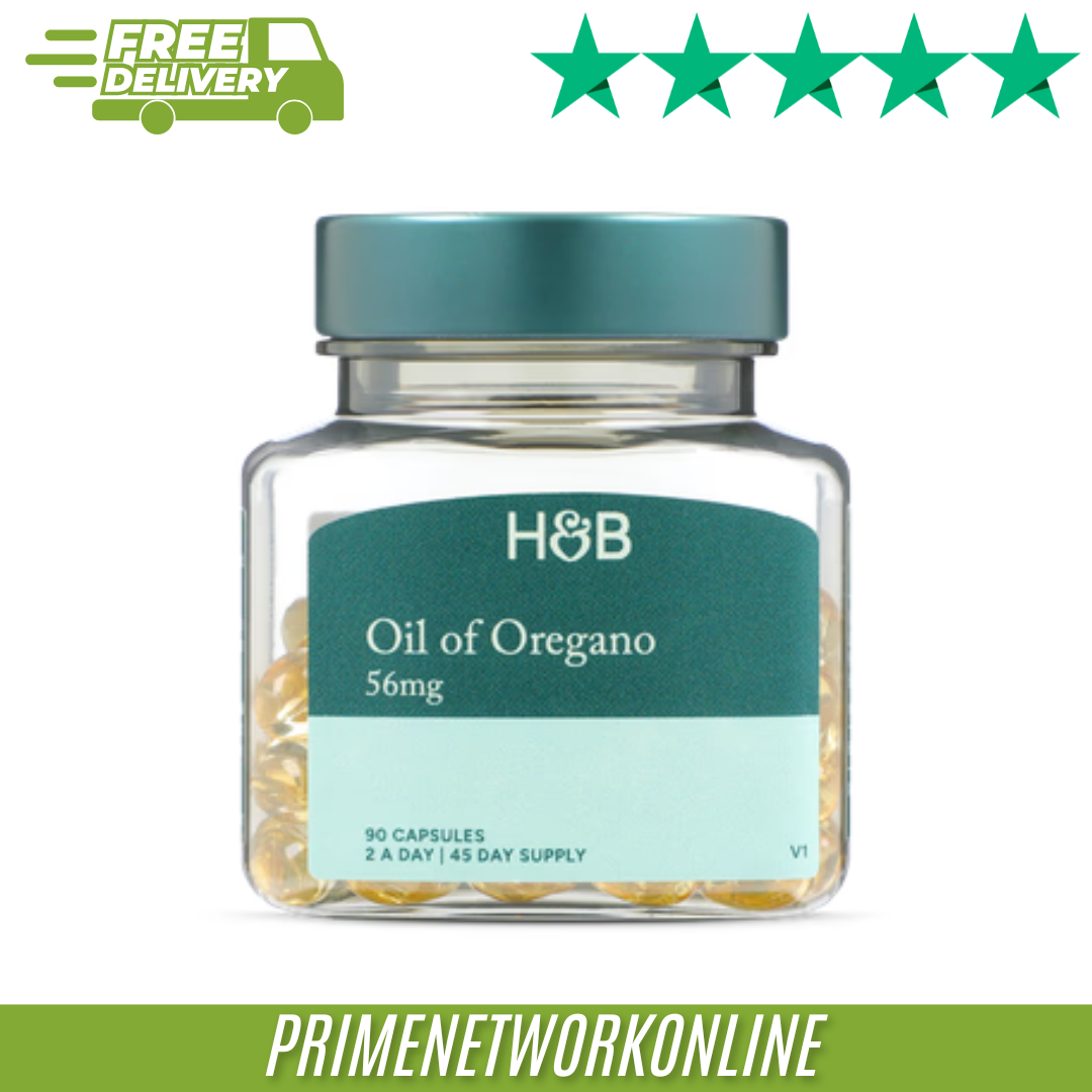 Holland & Barrett Oil of Oregano 56mg 90 Capsules 100% ORIGINAL ⭐⭐⭐⭐⭐