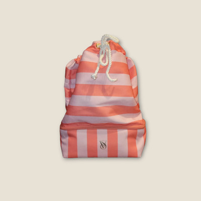 New Victoria's Secret Beach Striped Backpack Cooler Vacation Travel Bag Tote