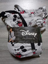 Disney Mickey Mouse 2 Piece Lounge Set Womens Gray X-Large