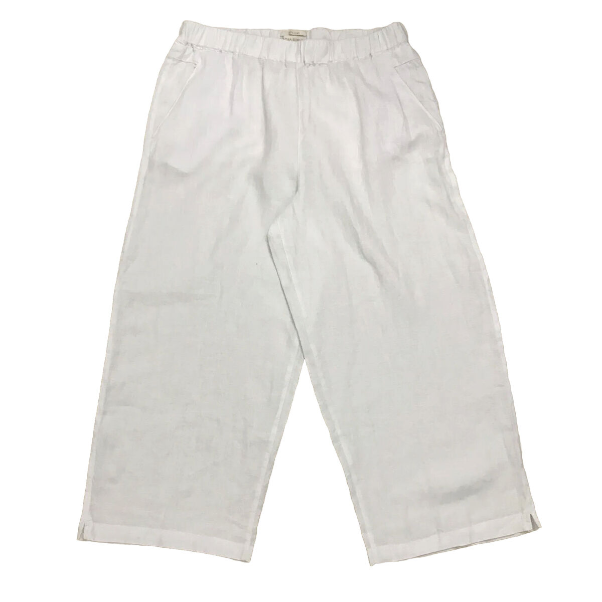 NWOT Cynthia Rowley XL Women 100% Linen Wide-Leg Crop Pants NWOT Cynthia Rowley XL Women 100% Linen Wide-Leg Crop Pants