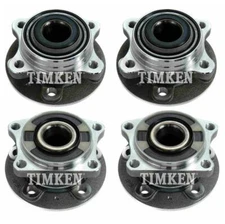 Timken Front & Rear Wheel Bearing and Hub Assembly Kit For Volvo XC90 AWD 2007