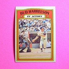 1972 Topps Baseball #54 In Action, Mets, Bud Harrelson, NrMt NM