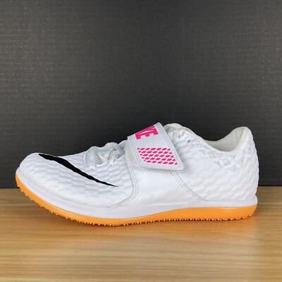 SZ 4.5 | Nike Zoom High Jump Elite Track Spikes Mens White Hyper Pink 806561-102