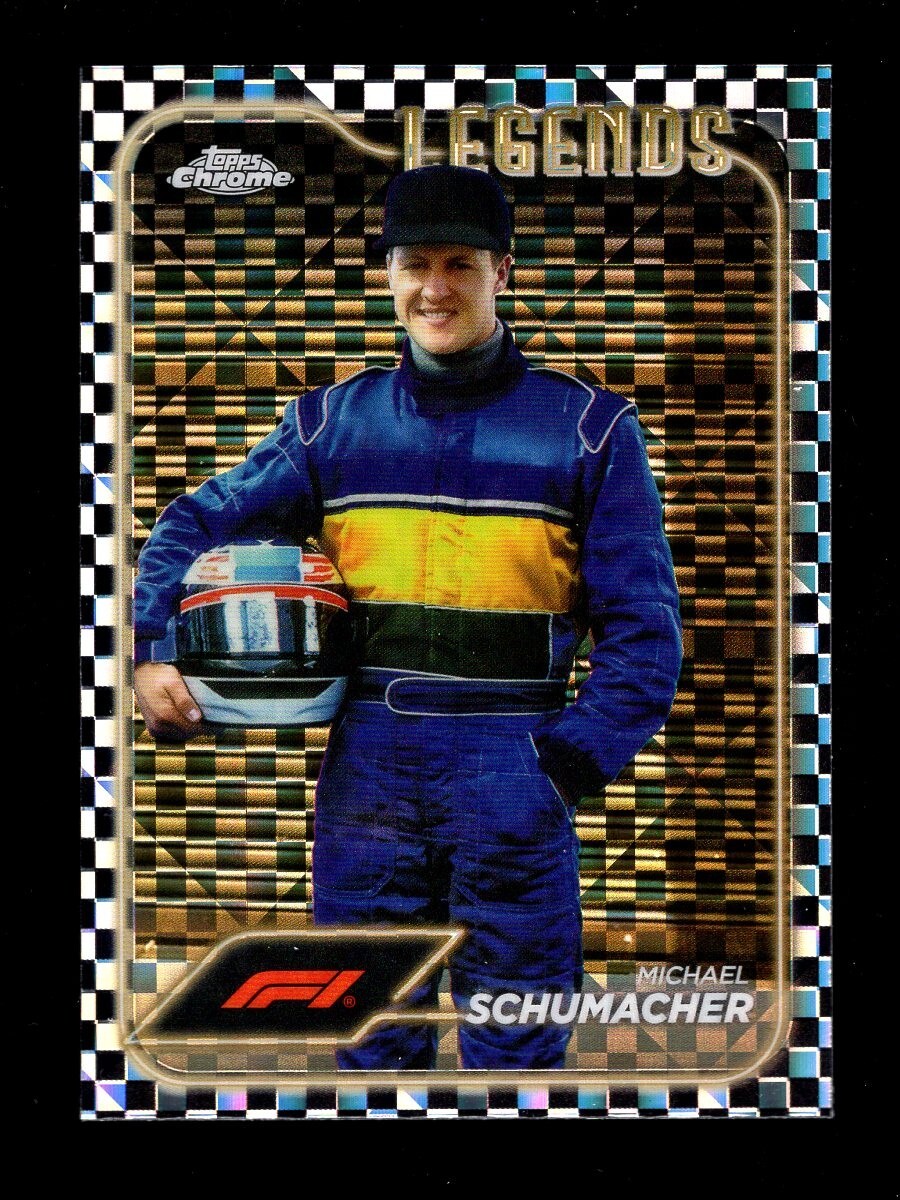 2024 TOPPS CHROME F1 CHECKER FLAG REFRACTOR #187 MICHAEL