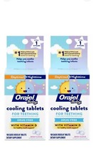 Orajel Baby Non Medicated Cooling Tabs for Teething 100 tablets Pk2 Exp:10/2025