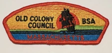 Boy Scout Patch VTG Old Colony Council Massachusetts Shoulder
