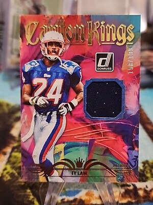 2023 Donruss Football Ty Law Canton Kings Relic #/199 No. CK-4 Patriots