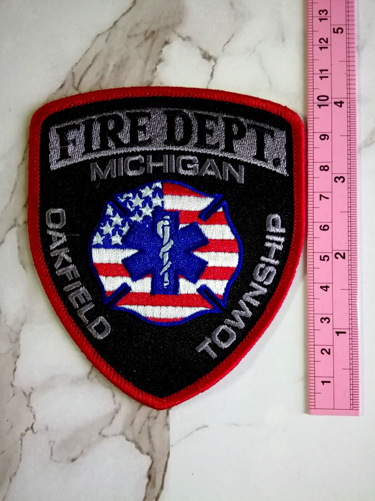 Oakfield Township Fire Department Michigan Iron on Patch Shoulder eBay