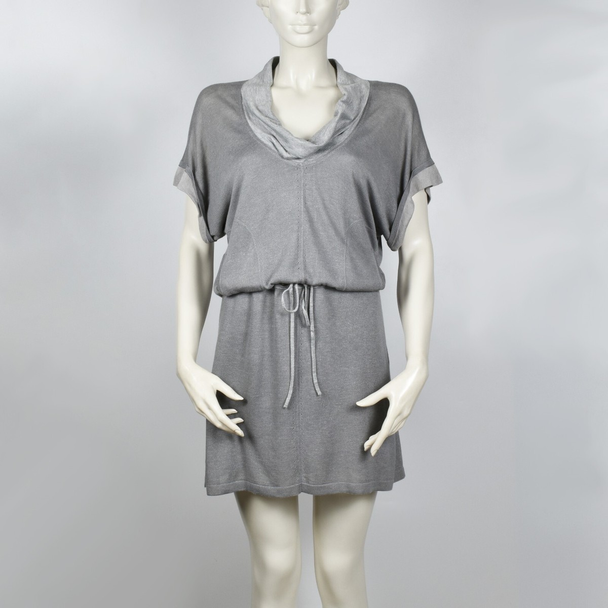 silver jumper dress boohoo Women's Plus Size Crew Neck Jumper Dress