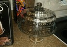 Vt. Cake Stand w/Glass Pedestal ESSENTIALS * 2 piece glass pedestal *New In box — photo 3