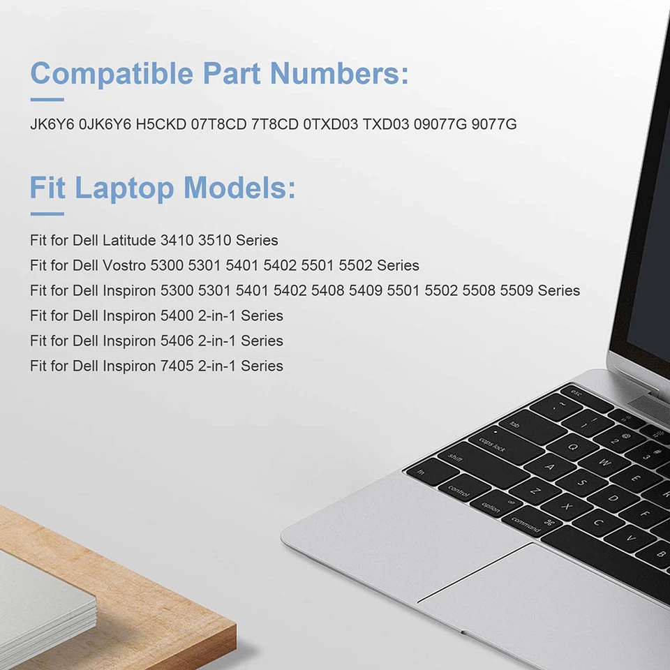 LOTE 20x Batería JK6Y6 Para Dell Latitude 3410 3510 Vostro 5300 5401 Inspiron 5408 Foto 4 de 4