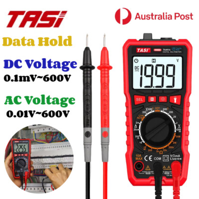 TASI Digital Multimeter True RMS AC DC Voltage Tester Detector 4000 Counts AU