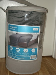Home Plush Weighted Blanket, 15lbs. Size 60"x70" - Gray JLA 86569045706
