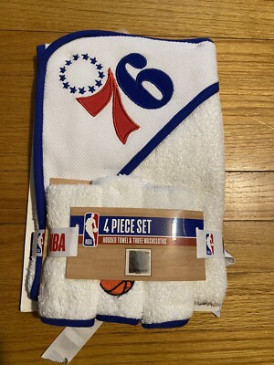 Infant Philadelphia 76ers 4-Piece Bath Set Cutie Pie Baby New Towel Washcloth