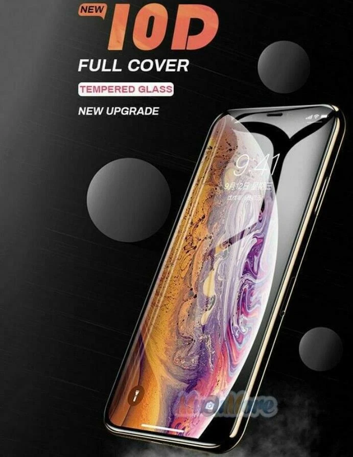 5 Pack FULL COVER Tempered Glass Screen Protector For iPhone  XR XS 11 Pro MAX - Image 3 of 4