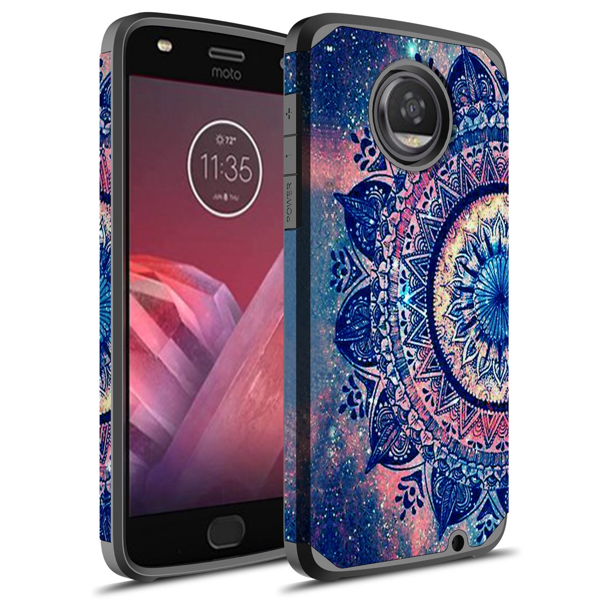 Motorola Mobiles Moto Z2 Play Back Cover Rubber Case Motorola Z2