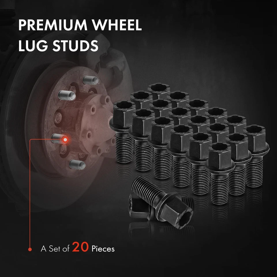 20x parafuso prisioneiro de roda M14-1.5 para Audi A4 96-20 A5 A6 VW Beetle Golf Jetta Passat - Imagem 3 de 4