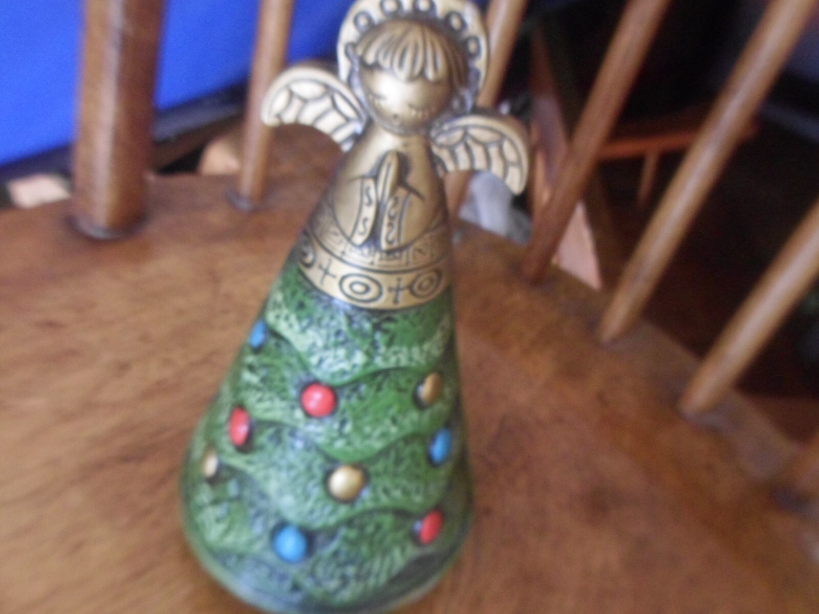 Vtg Music Box Christmas Tree w Angel Plays SILENT NIGHT Berman & Anderson eBay