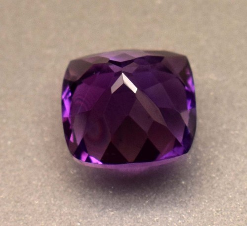 Natural Purple Color Amethyst Gemstone Cushion Cut 6.15 Ct Certified Gemstone - Picture 5 of 5