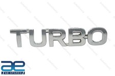 Universal Turbo 3D Plastik Chrom Logo Abzeichen Sticker Aufkleber Auto