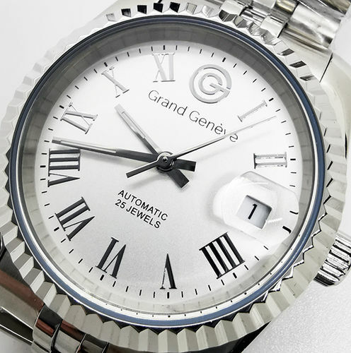 Orologio Uomo Acciaio Grand Geneve Mov. Automatico Citizen Miyota Vetro  Zaffiro | eBay