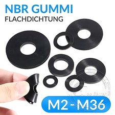 Schwarz NBR Gummidichtung Dichtung Flachdichtung Dichtungsring 1mm - 5mm Stärke