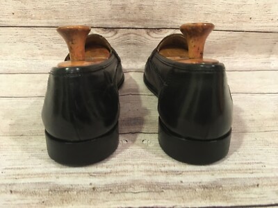Brass Boot Walking Gloves Black Leather Weave Shoes BRASS BOOT Walking Gloves Black Leather & Tassels Size 12M  main image 4
