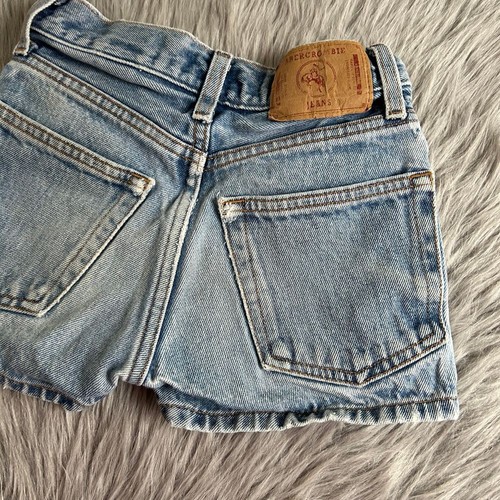 Vintage Abercrombie Jean Shorts Girls Size 7 Blue Denim 100% Cotton - Picture 7 of 8