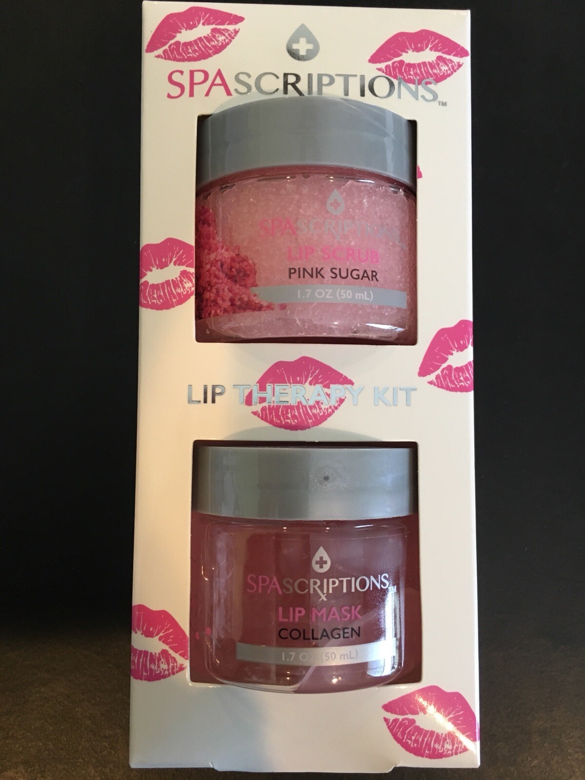 Spascriptions Lip Therapy Kit Lip Scrub Pink Sugar & Lip Mask Collagen 1.7oz K11 eBay